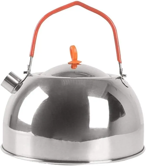 Compact Coffee Pot, 0.6L Camping Teapot - Lightweight and Portable Coffee Kettle for Hiking, Picnics, and BBQ - Essential Kitchen Supplies