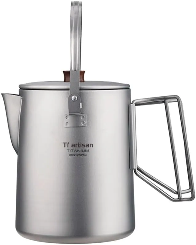 Compact Design of a 1 5L Lightweight Camping Kettle, Ideal for Brew Lovers