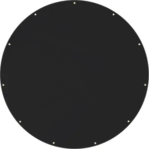Covers & all Round Tarps, 12 Oz Made of Waterproof Tear and UV-Resistant Fabric, Multipurpose for Pool Patio Garden Equipment Sports Fields (10 Feet, Black)