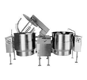 Crown  2 x 151 Litre Twin Electric Mixer Kettle - On Legs ELTM402.