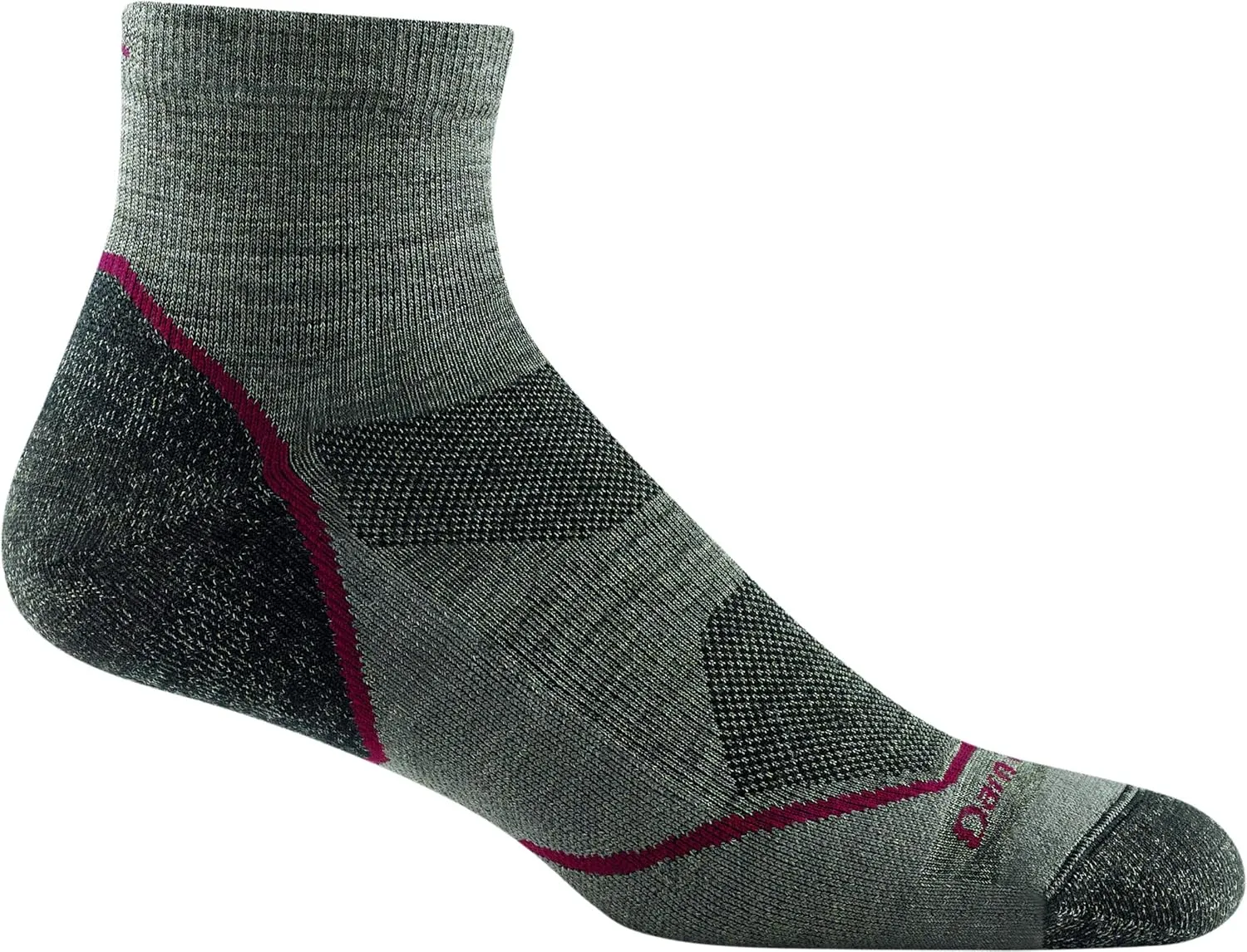 Darn Tough (Style 1991) Men's 1/4 Sock Lightweight with Cushion Hike Trek Sock