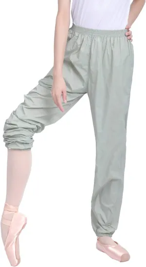 Daydance Teen Girls Women Ballet Ripstop Pants Lightweight Intensity Nylon Perspiration Trousers for Dance