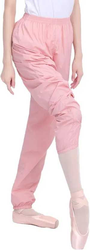 Daydance Teen Girls Women Ballet Ripstop Pants Lightweight Intensity Nylon Perspiration Trousers for Dance