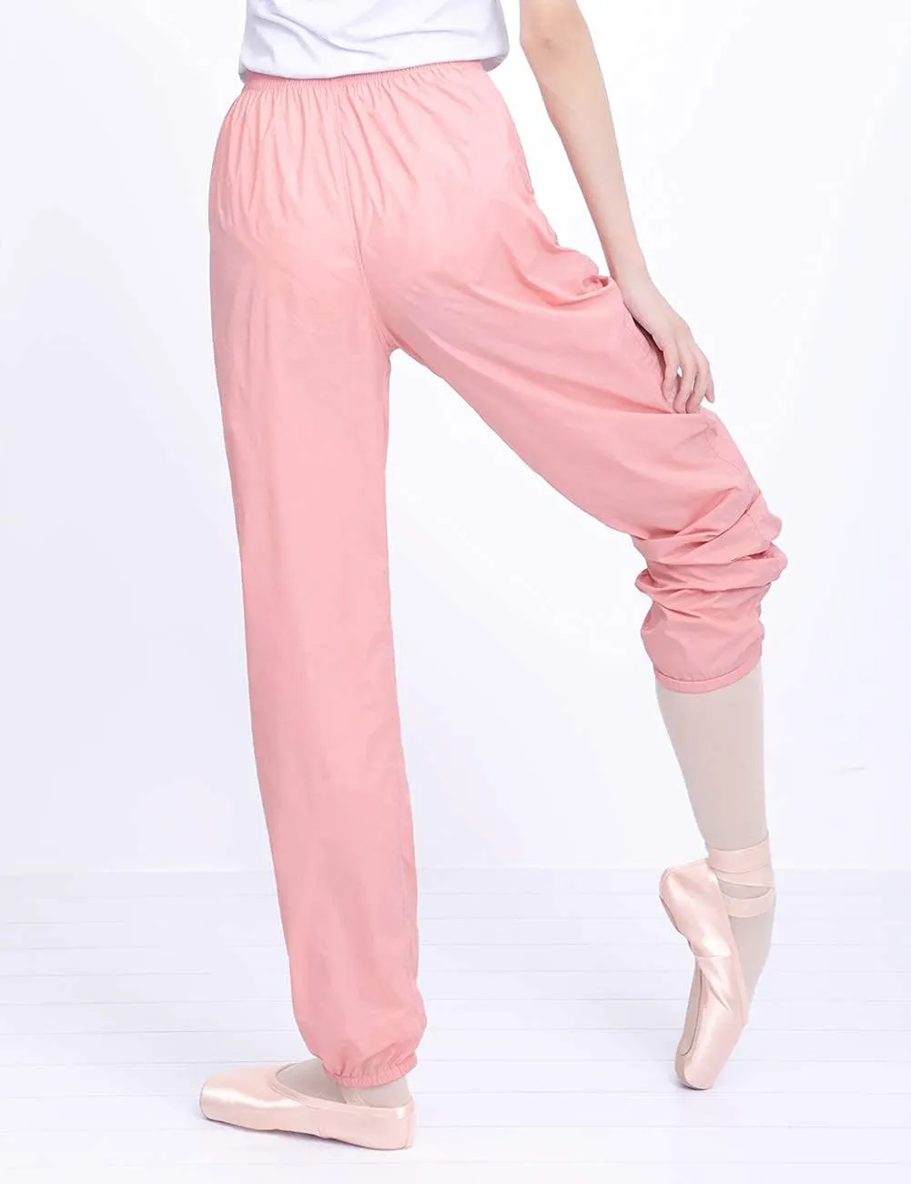 Daydance Teen Girls Women Ballet Ripstop Pants Lightweight Intensity Nylon Perspiration Trousers for Dance