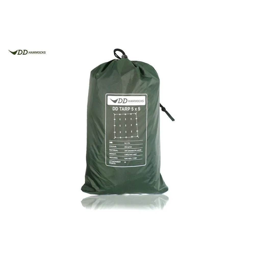 DD Hammocks 5 x 5 tarp Olive Green