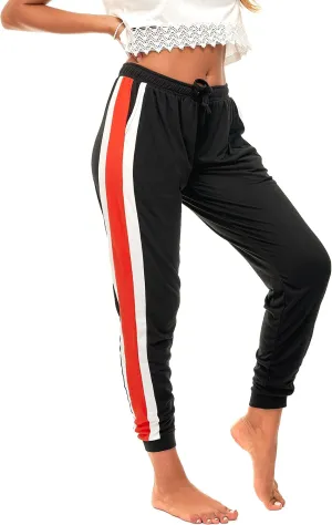DEAR SPARKLE Jogger with Pockets for Women Drawstring Lightweight Sweats Yoga Lounge Pants   Plus Size (P7)