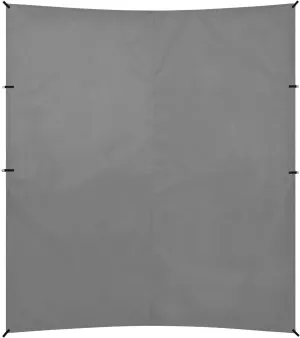 Dim Gray Foldable Beach Canopy UPF50  Waterproof Sun Shade with Sandbags & Sand Shovel for Backyard, Grassland, Park