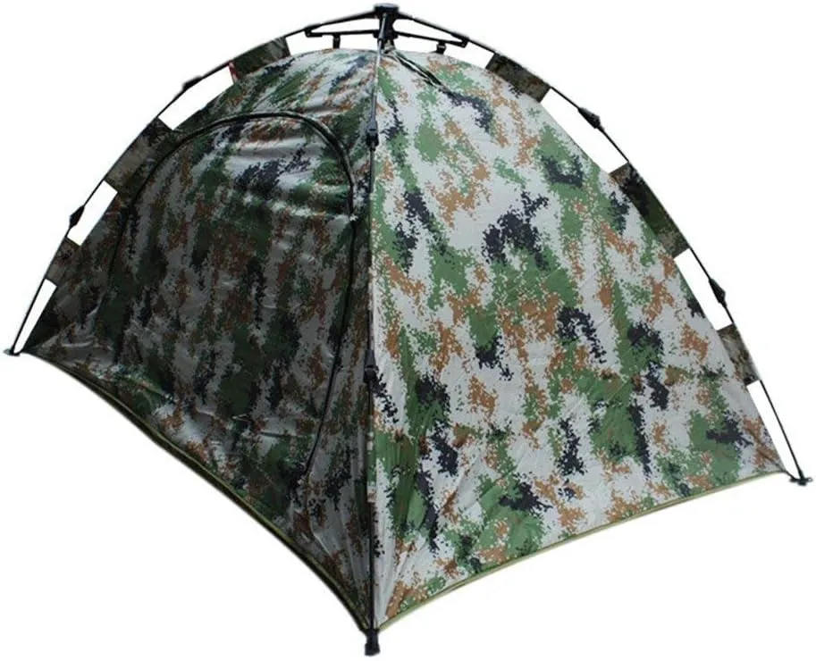 Dome Pop-Up Camping Tent, 3-4 Person Automatic Tent, Double Layer Waterproof Tent, Large Family Tent - 200 * 230 * 140Cm
