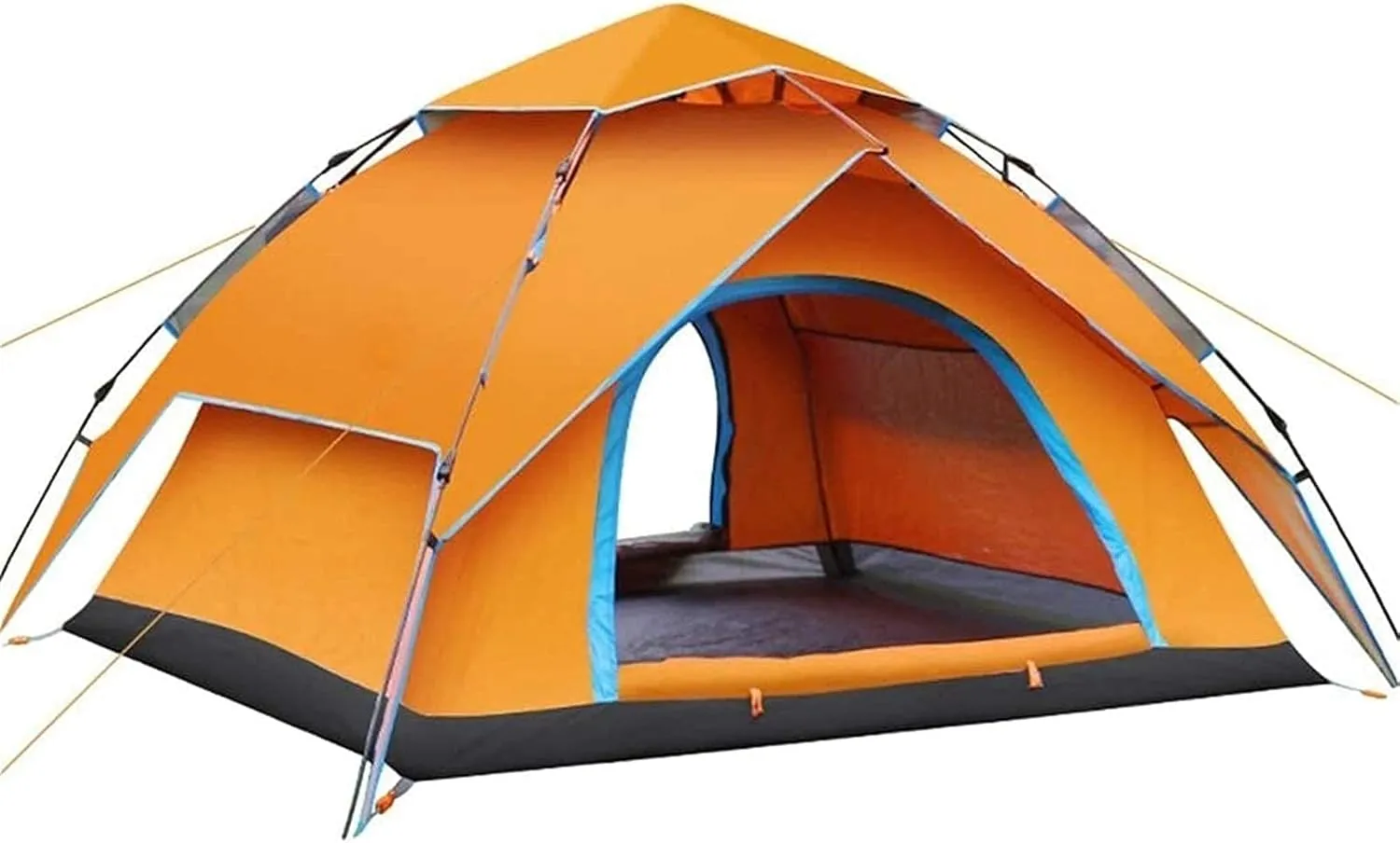 Dome Pop-Up Camping Tent,3-4 Person Automatic Tent,Double Layer Tent,Large Family Tent