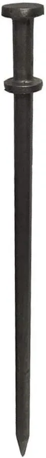 Double Head Tent Stakes - Heavy Duty Steel Tent Stakes, Versatile Ground Spikes to Anchor Commercial Inflatables, Party Tents, and Outdoor Camping Shelters, 3/4 x 36 Inch, 4-Pack