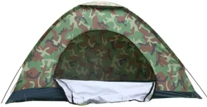 Double-Layer 6-Sided Tent, 360-Degree View Outdoor Tent, Windproof, Rainproof, Mosquito Proof, Double Door Ventilation, Suitable for 4-6 Family Camping