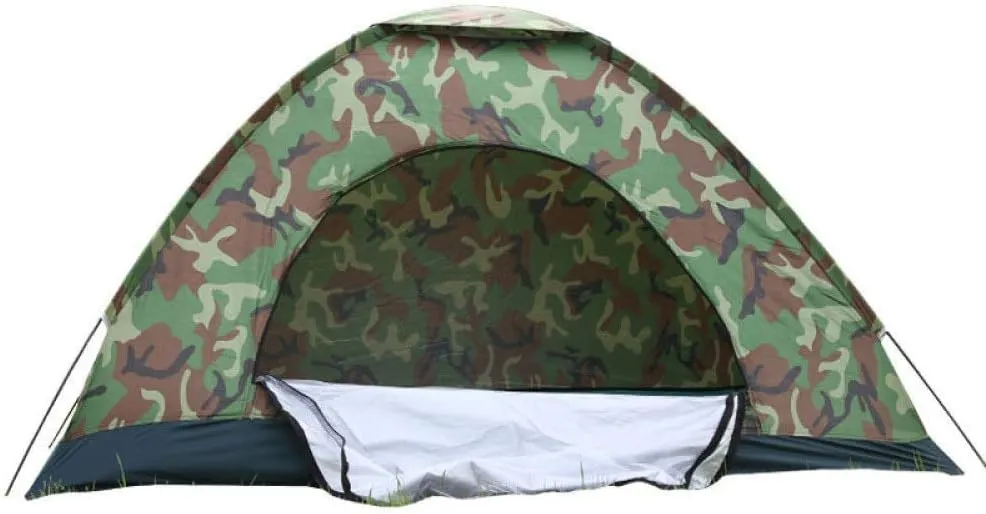 Double-Layer 6-Sided Tent, 360-Degree View Outdoor Tent, Windproof, Rainproof, Mosquito Proof, Double Door Ventilation, Suitable for 4-6 Family Camping