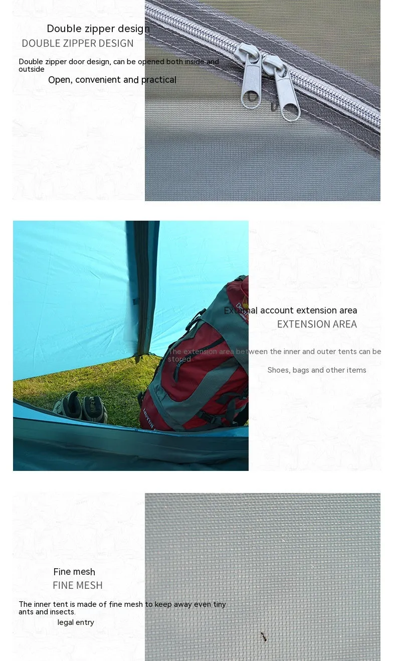 Double-Layer Camping Tent for Outdoor Adventures