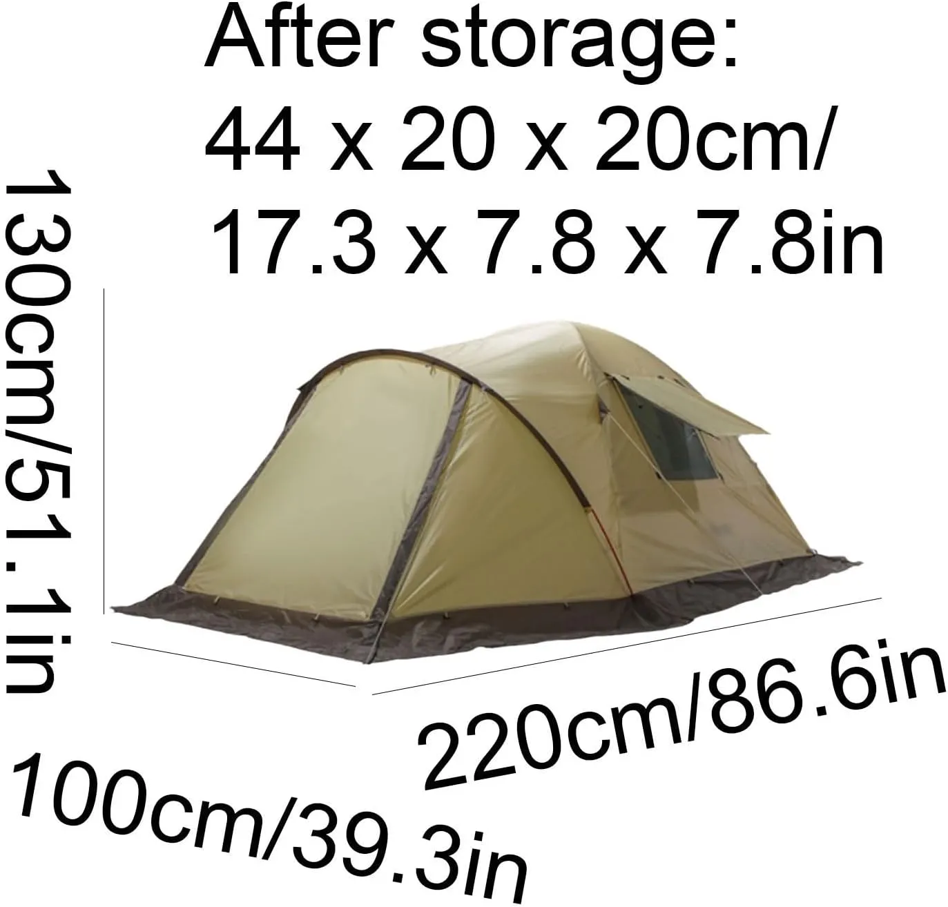 Double Layer Tent Extendable Tent Outdoor Tent 3-4 Person Tent Large Space Tent Multifunctional Tent