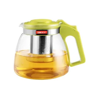 Durable Heat Resistant Glass Tea Kettle with Infuser