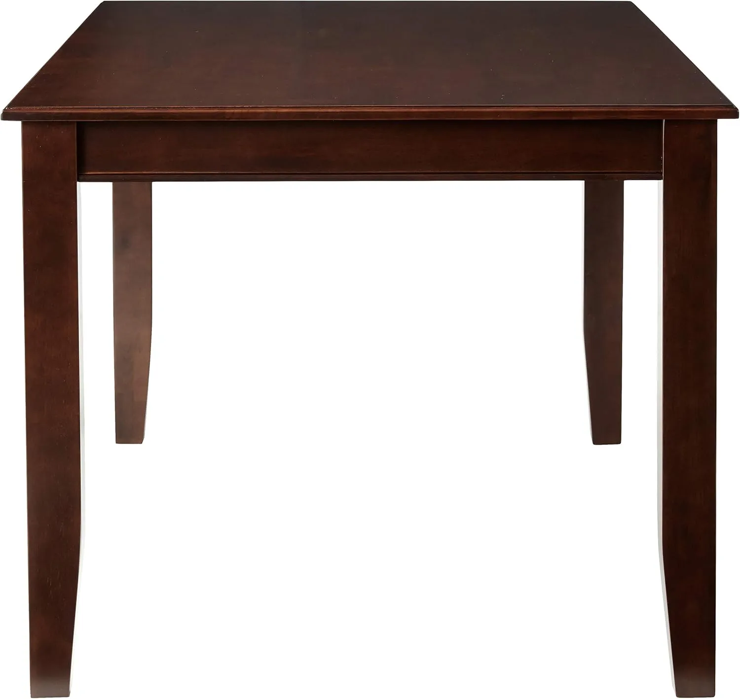East West Furniture DUT-MAH-T Dudley Dining Room Table - a Rectangle Solid Wood Table Top with Sturdy Legs, 36x60 Inch, Mahogany