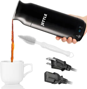 Electric Kettle - Travel Portable Heater for Coffee Tea Milk Soup - Stainless Steel Travel Water Boiler tea pot with Temperature Control - LED - Automatic Power Off - 450ml - Kitchen Appliance