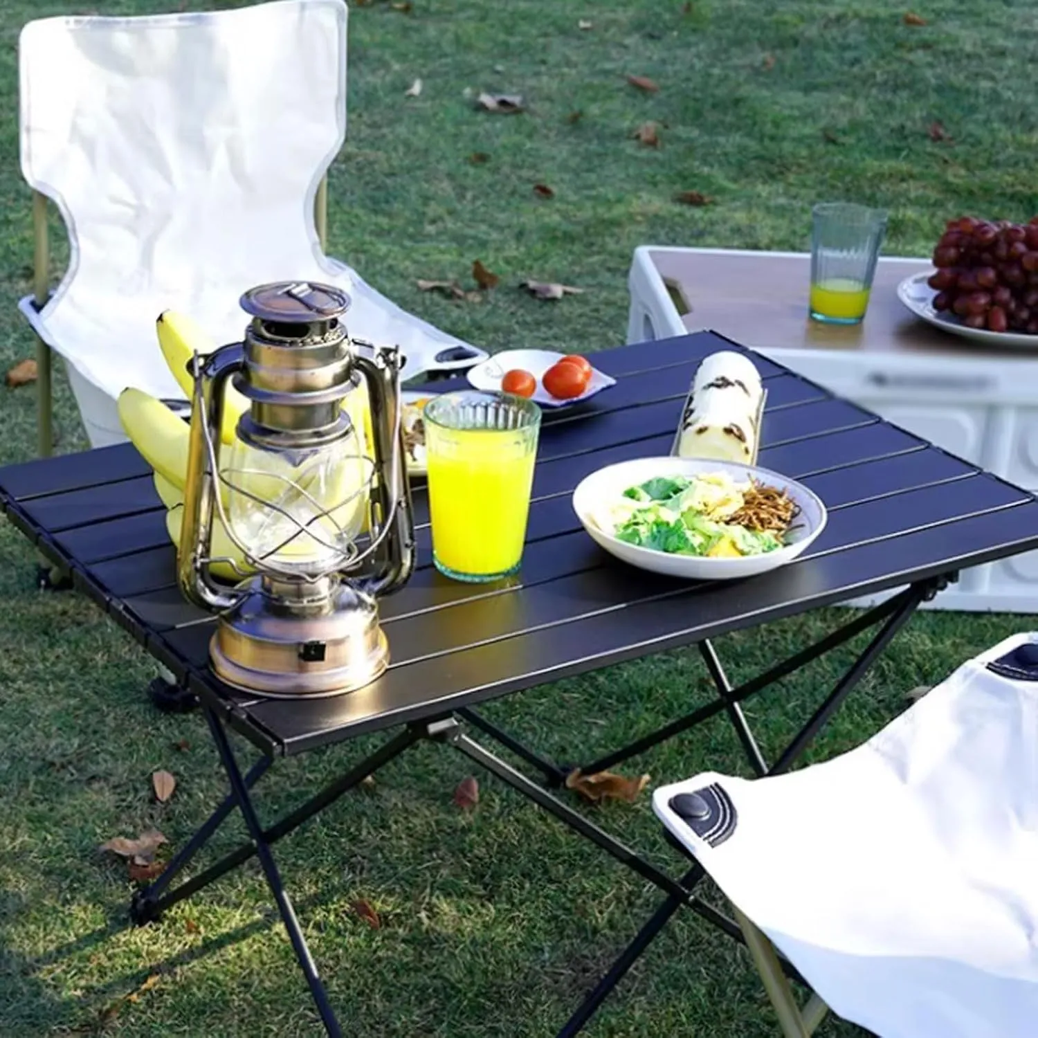 esmen Outdoor Folding Table,Portable Travel Lightweight Table,Picnic Table,Aluminum Alloy Camping Table for Outdoor BBQ Picnic Gathering