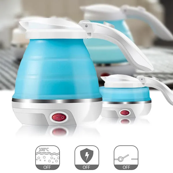 Expedited shipping Camping Water Boiler Collapsible Electric Foldable Kettle Silicone High-discount