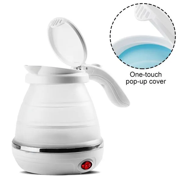 Expedited shipping Camping Water Boiler Collapsible Electric Foldable Kettle Silicone High-discount