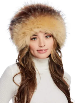 Fabulous-Furs Donna Salyers Tawny Fox Faux Fur Russian Style Hat