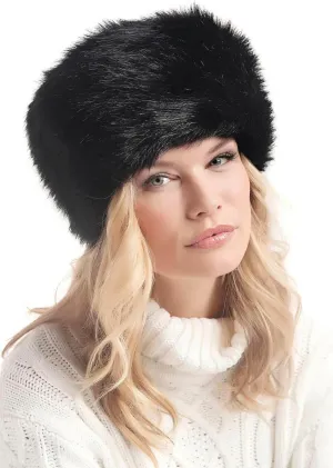 Fabulous-Furs Donna Salyers Tawny Fox Faux Fur Russian Style Hat