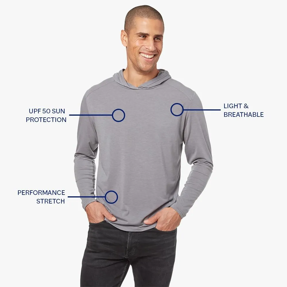 Fair Harbor The SeaBreeze Hoodie –– Men's Classic Lightweight Hoodie –– Incredibly Soft and Breathable, UPF 50