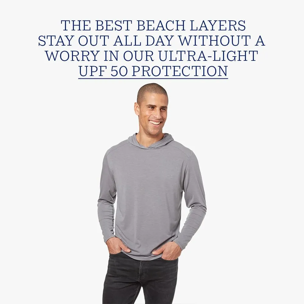 Fair Harbor The SeaBreeze Hoodie –– Men's Classic Lightweight Hoodie –– Incredibly Soft and Breathable, UPF 50