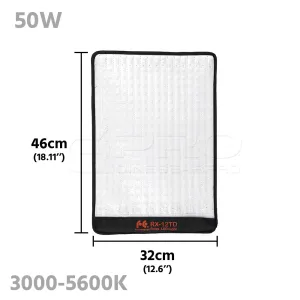 FalconEyes RX-12TD 50W Bi-Color Roll-Flex Flexible LED Panel