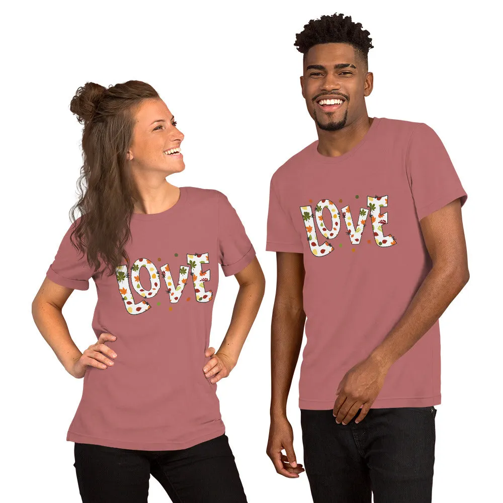 Fall Love Letters (Dark) - Lightweight T-Shirt