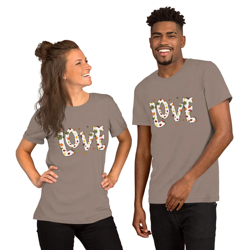 Fall Love Letters (Dark) - Lightweight T-Shirt