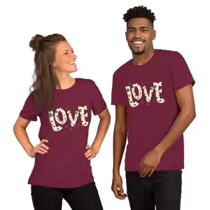 Fall Love Letters (Dark) - Lightweight T-Shirt