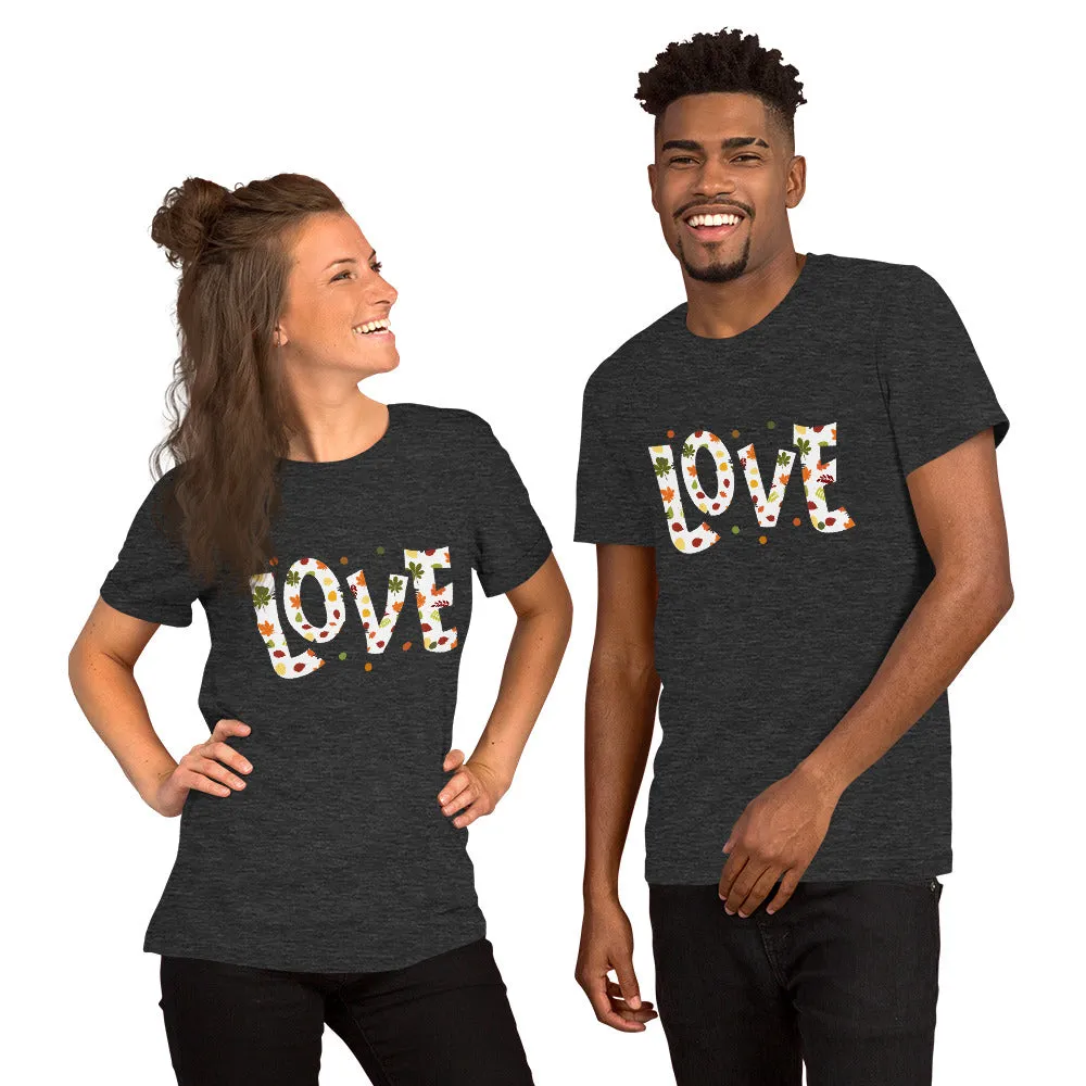 Fall Love Letters (Dark) - Lightweight T-Shirt