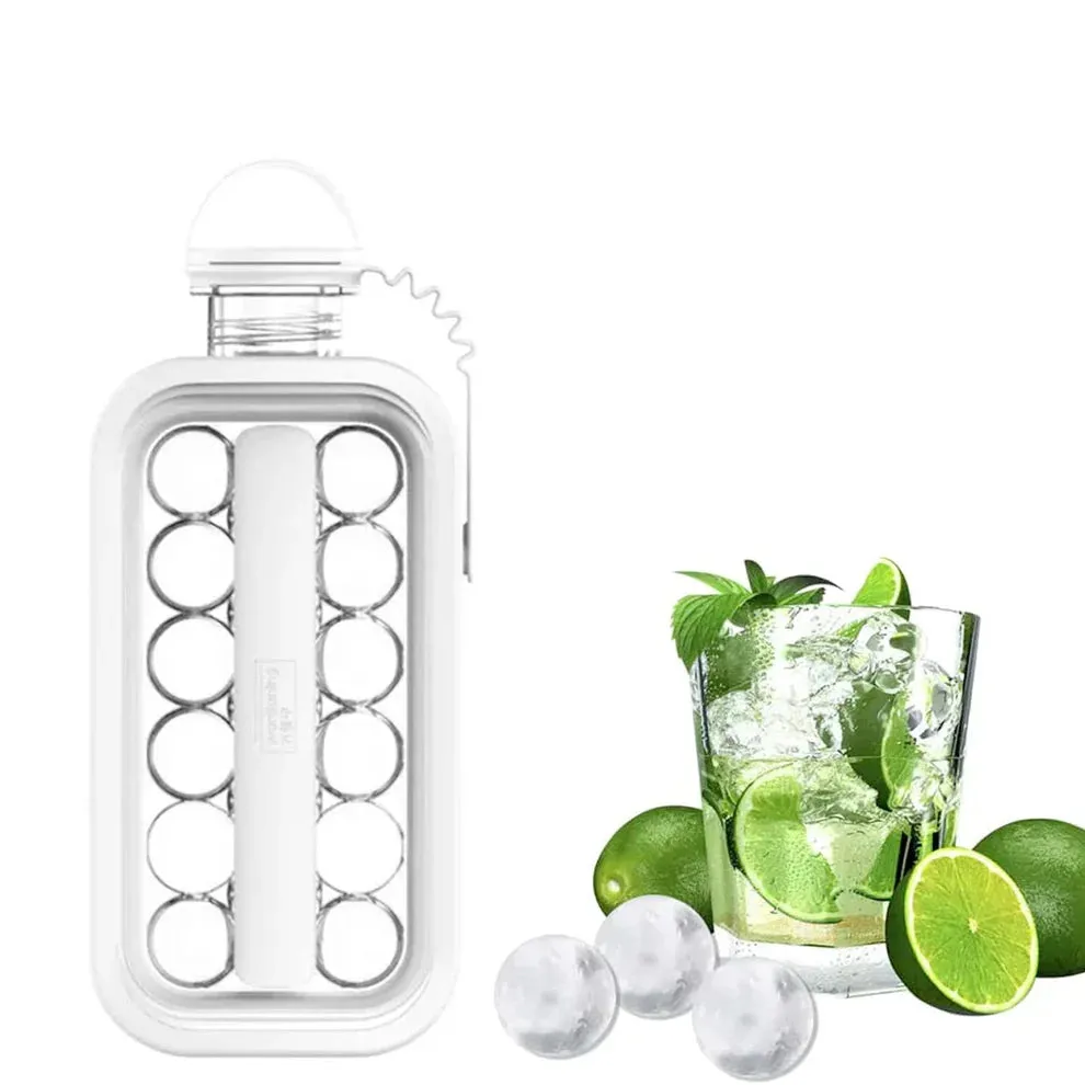 Foldable 2-in-1 Clearance Ice Ball Maker Lid, Ice Fully automated with Tray