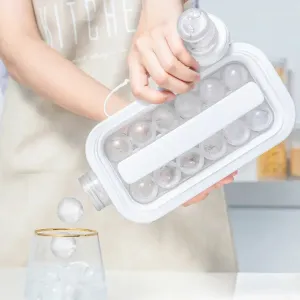 Foldable 2-in-1 Clearance Ice Ball Maker Lid, Ice Fully automated with Tray