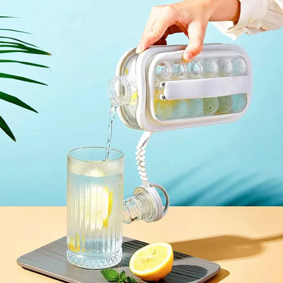 Foldable 2-in-1 Clearance Ice Ball Maker Lid, Ice Fully automated with Tray