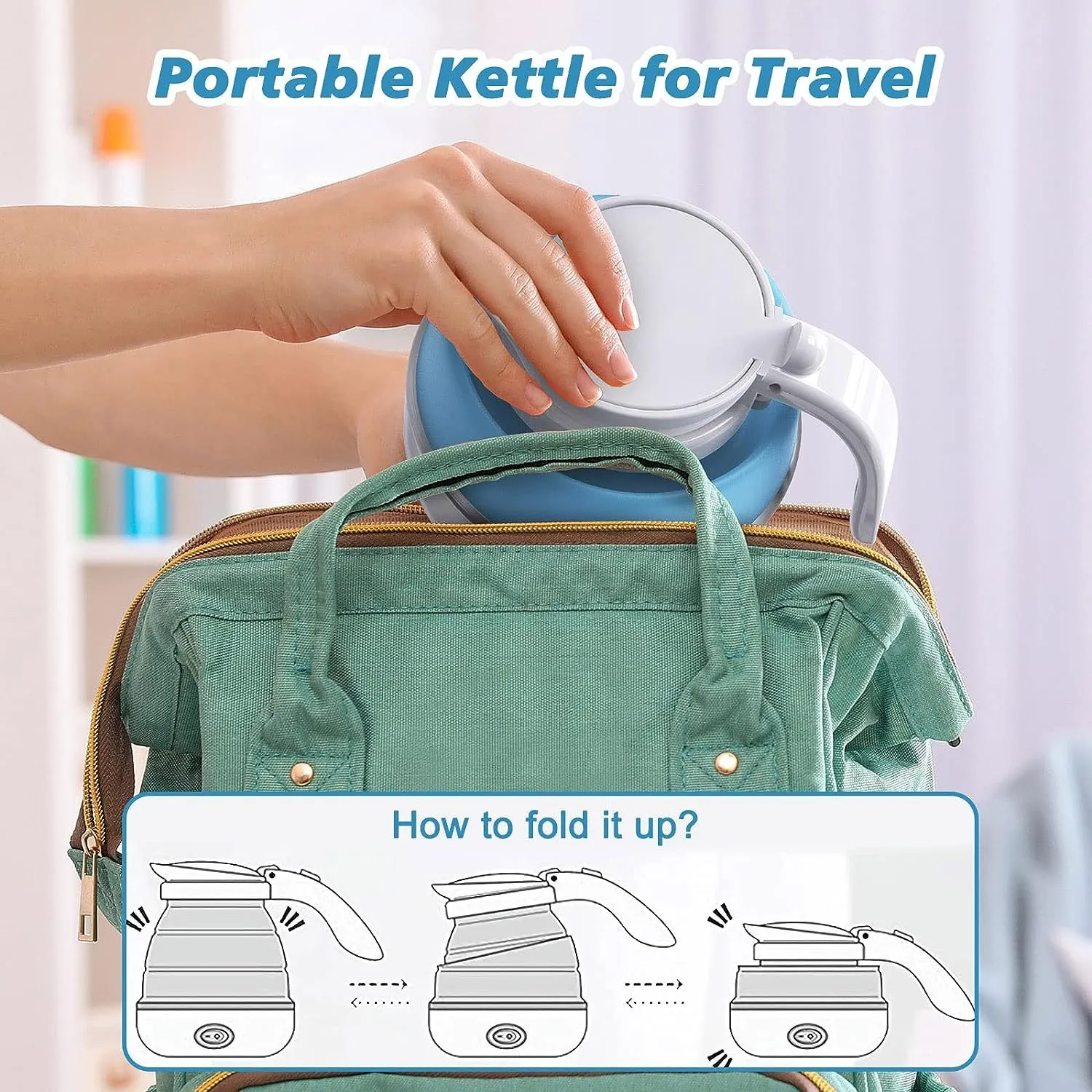 Foldable Electric Kettle | Aliyya.Store