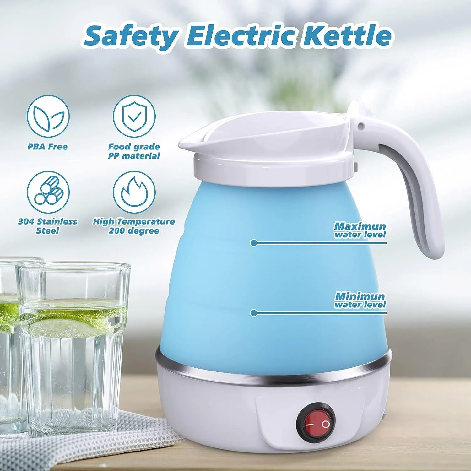 Foldable Electric Kettle | Aliyya.Store