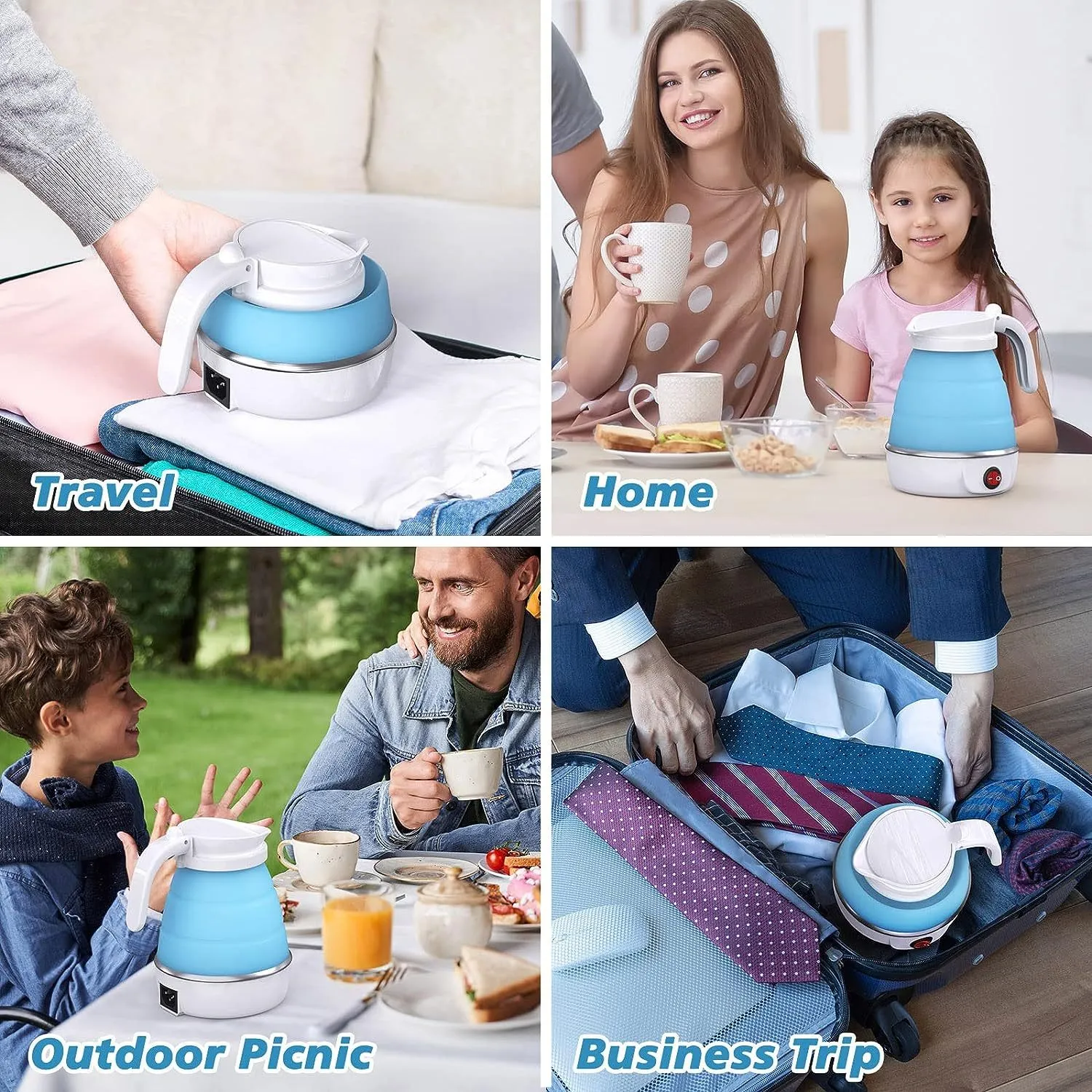 Foldable Electric Kettle | Aliyya.Store