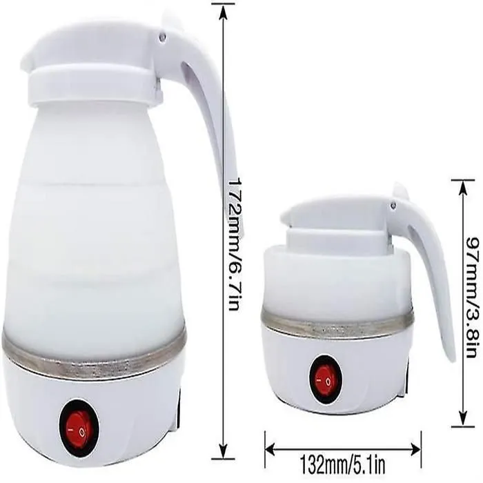 Foldable Electric Kettle Food Grade Silicone Water Heater Coll
