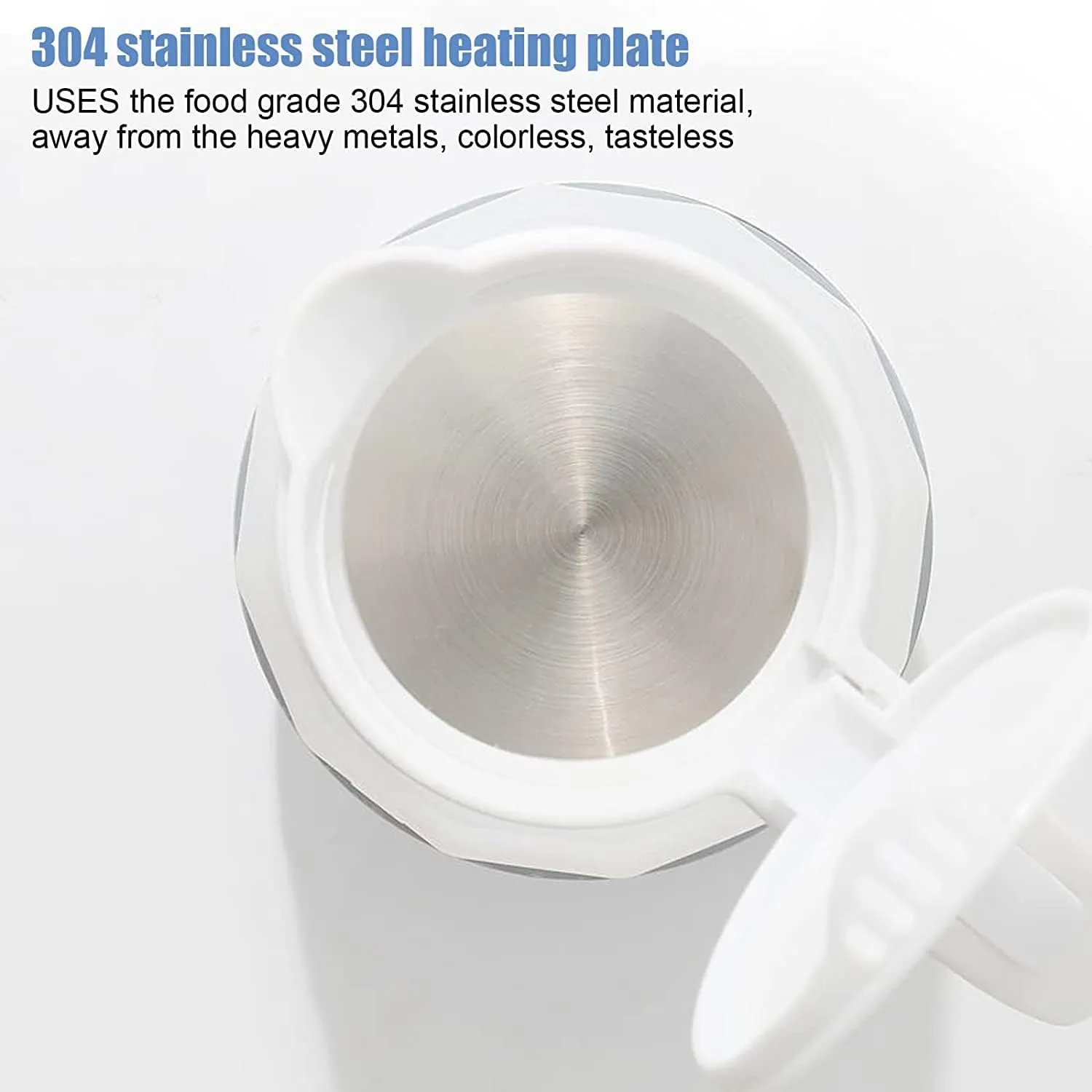 Foldable Kettle, 600ml Camping Kettle, Portable Food Grade Silicone Electric Kettle, Electric Pressure Boiler, Ideal for Travel, Hiking, Indoor (White)