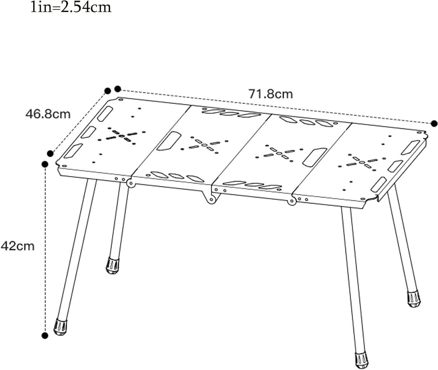 Folding Picnic Table, Lightweight Portable Camping Table with Carry Bag, Roll-Up Aluminum Beach Table, for Outdoor, Travel, BBQ, Natural, one szie, Black