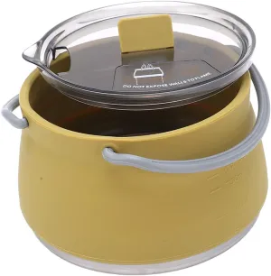 Folding Silicone Pot Portable Camping Kettle Mini Open Fire Boiling Water Kettle for Camping Travel