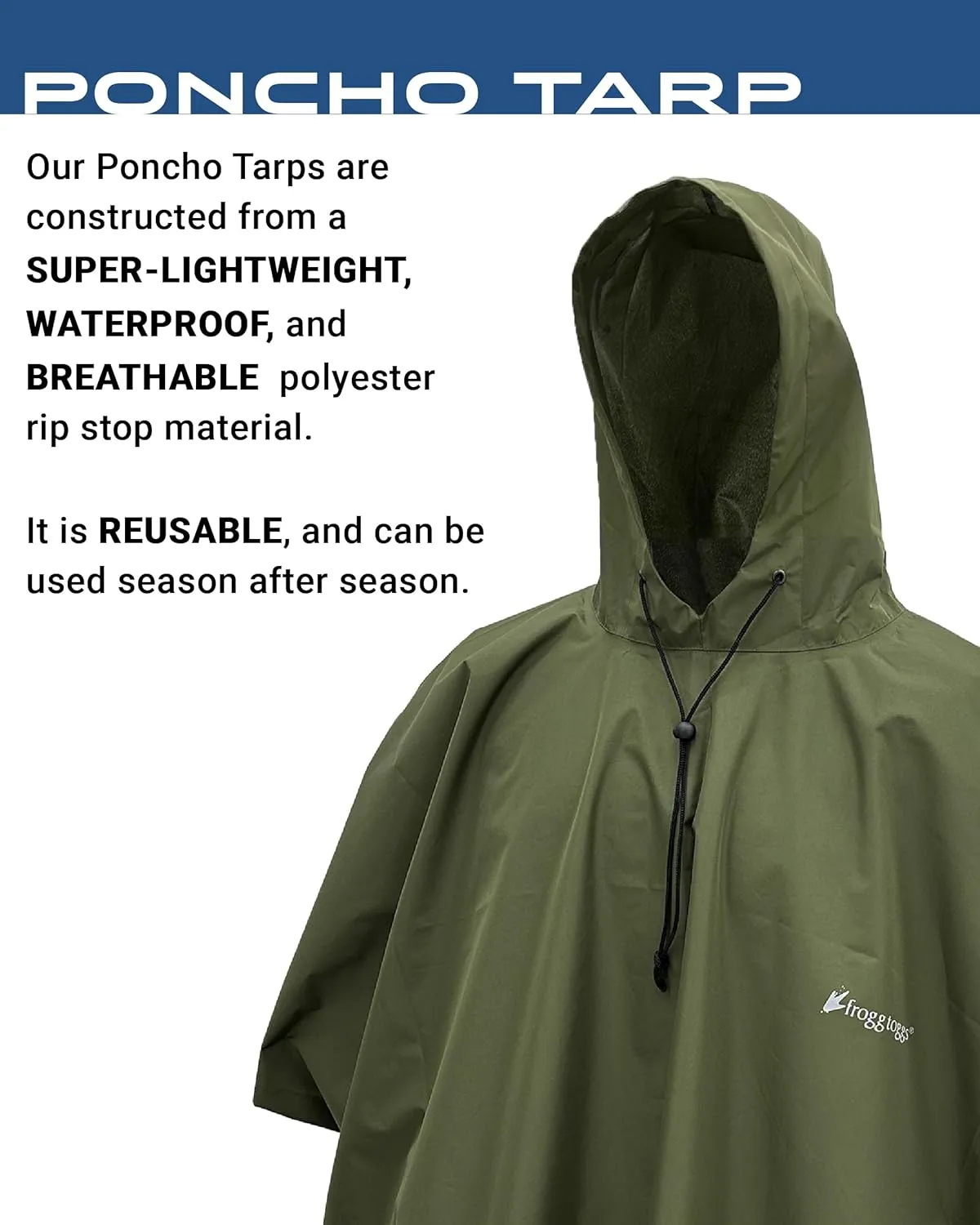 FROGG TOGGS Waterproof Breathable Poncho Tarp