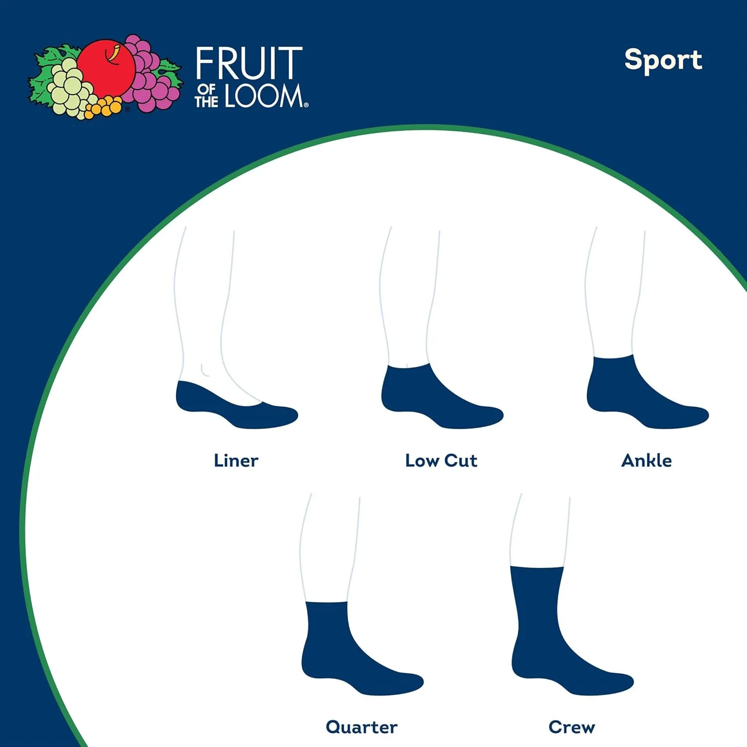 Fruit of the Loom Men's Breathable Lightweight Performance No Show Socks