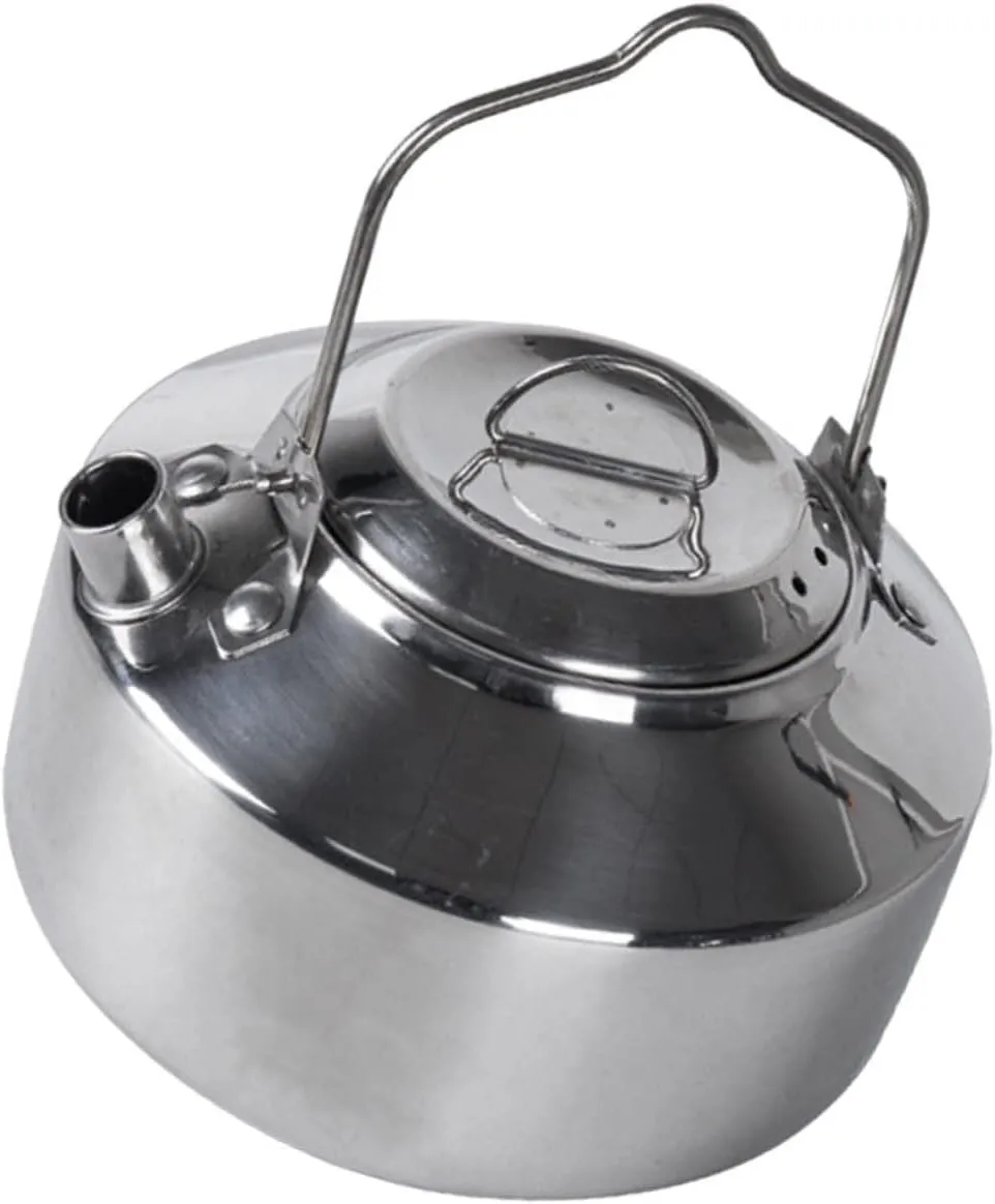 Garneck Convenient Camping Tea Kettle Water Pot Portable Stove Top Cookware Compact Outdoor