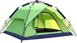 GERRIT 3-4 Person Camping Tent, Instant Pop-up Tent, Double-Layer Waterproof Home Tent for Hiking Backpacks (Color : B, Size : 200x180x130cm)