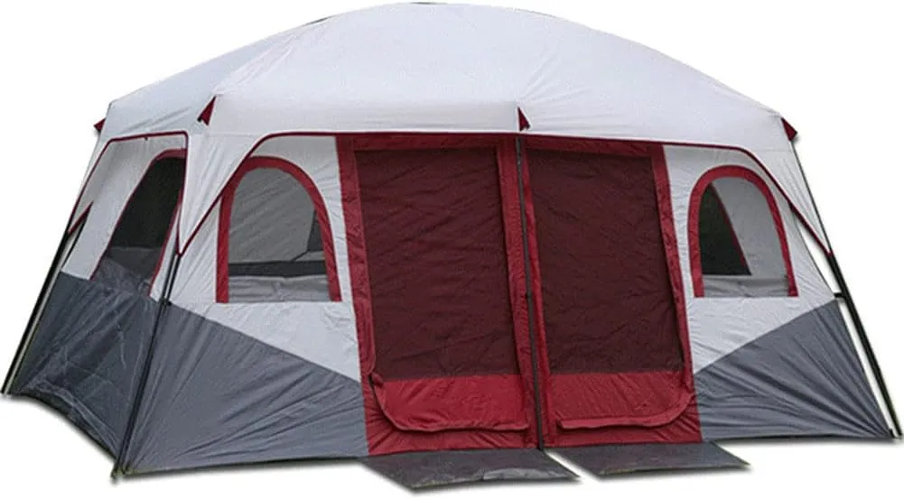 GeRRiT 8-12 Person Dome Tent 2 Bedroom Large Family Tent Camping Tents Shelters Festival Essential Doble Layer Tent for Hiking Camping Outdoor