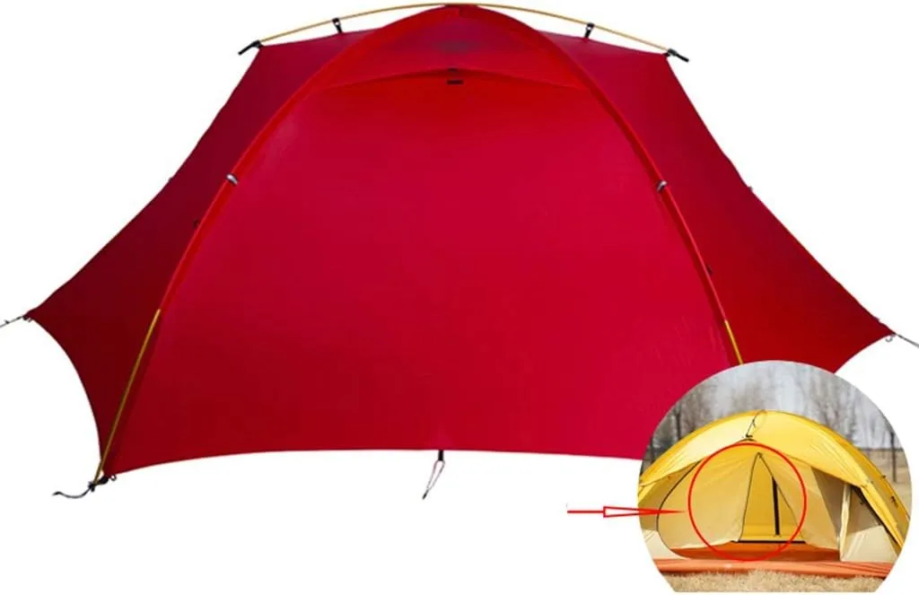 GeRRiT Tent, Rainstorm, Double, Three Seasons, 20D, Silicon, Outdoor Camping, Thickening Tent, Storage, Light, Anti-Strong Wind Equipment Waterproof Sunscreen Tent Cycling Hiking Camping Tent Small