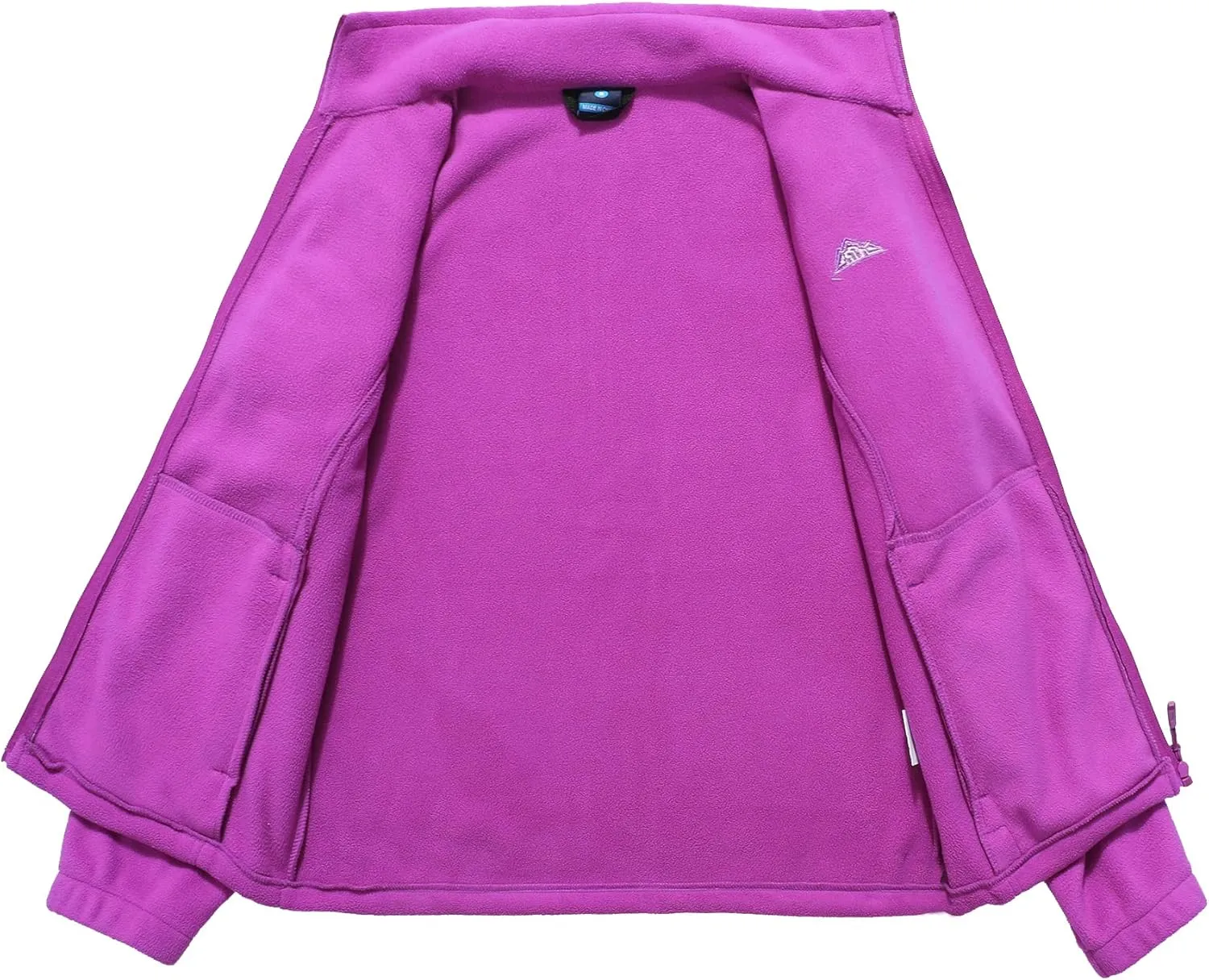 GIMECEN Women's Lightweight Full Zip Soft Polar Fleece Jacket Outdoor Recreation Coat With Zipper Pockets
